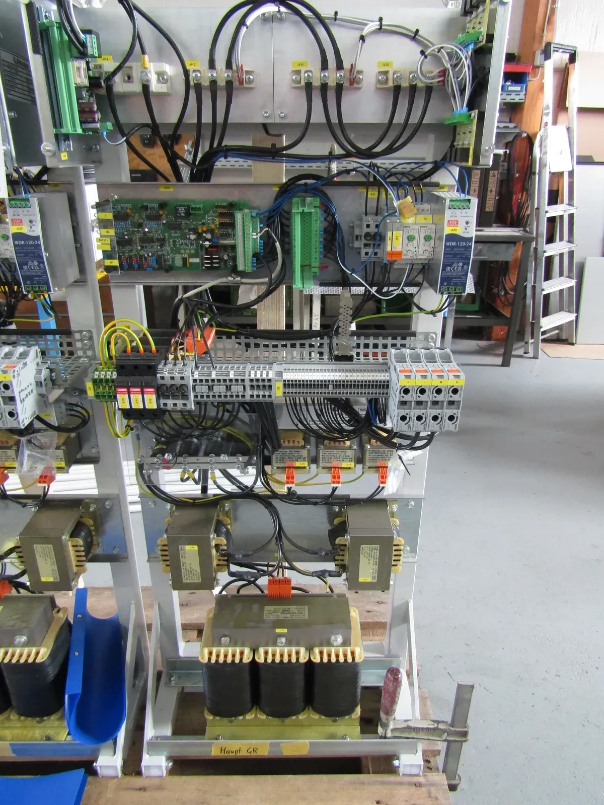 Rectifier racks side by side