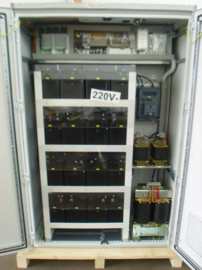 Cabinet with 220 V battery backup