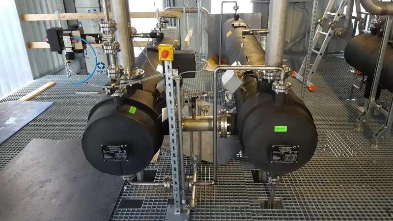 Tanks with valves and sensors