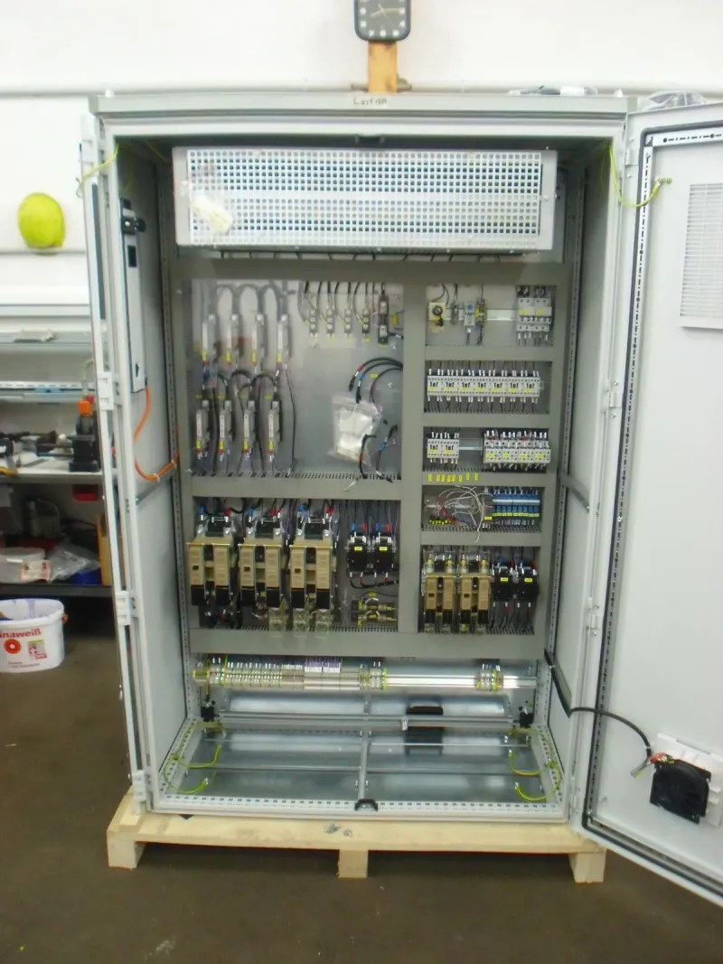 Finished cabinet in the workshop