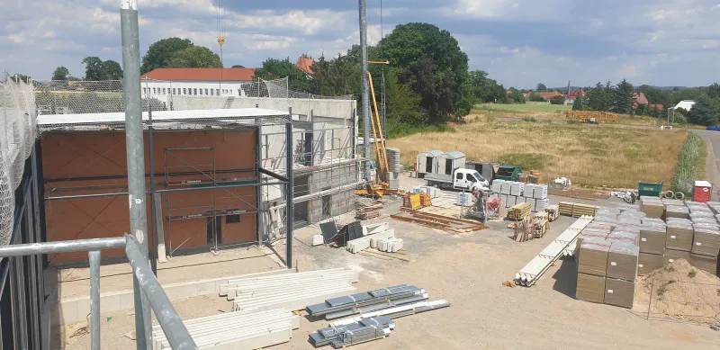 Der Neubau im Bau