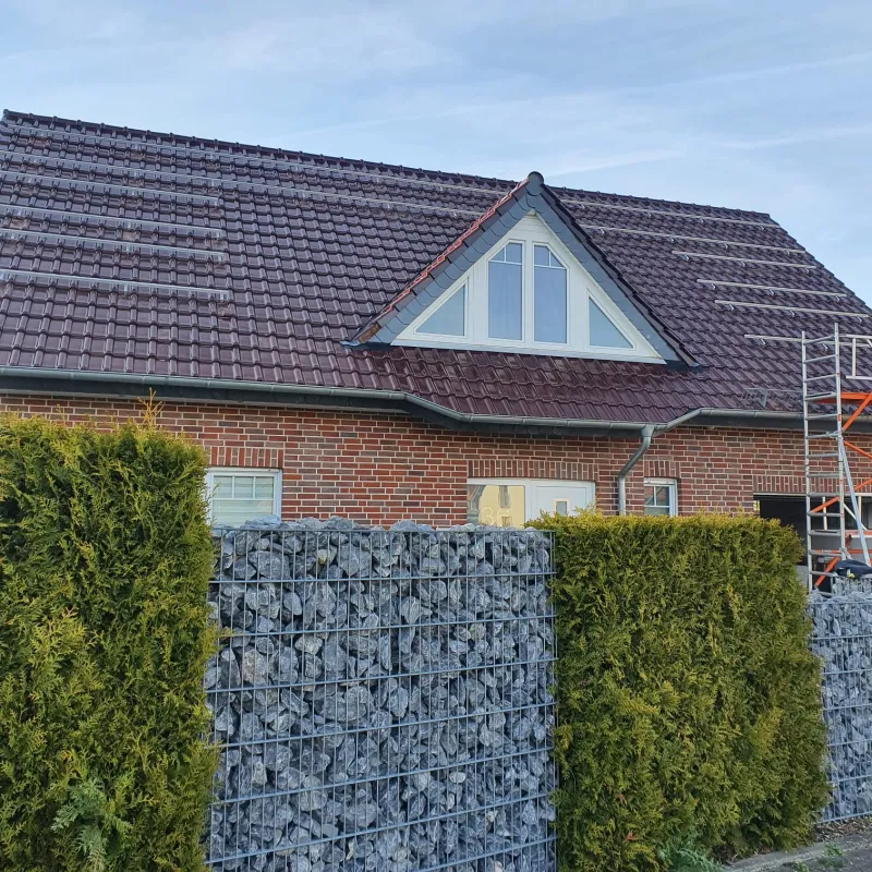 Gerüst am Haus