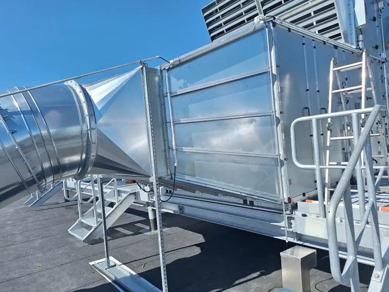 Air unit with platform