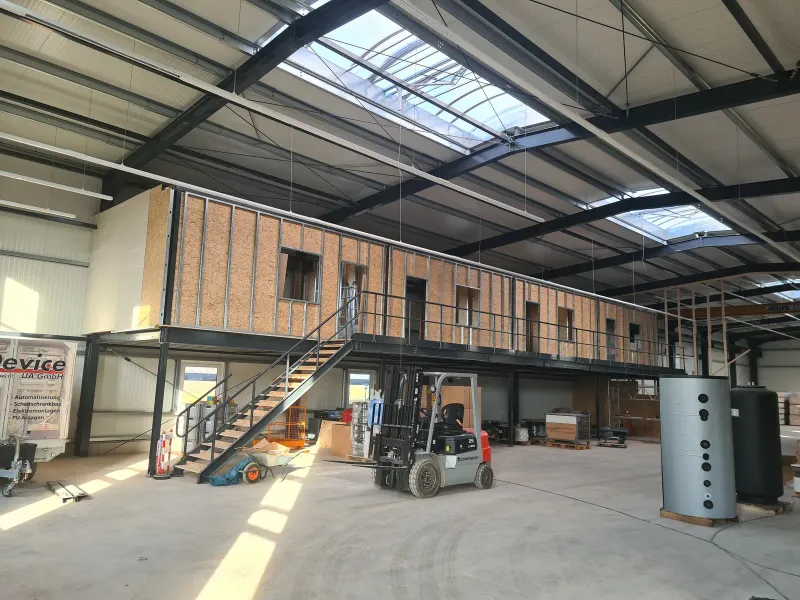 Die Halle ist fast fertig