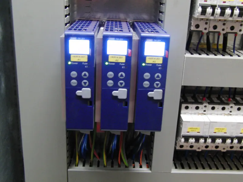 Three servo drives