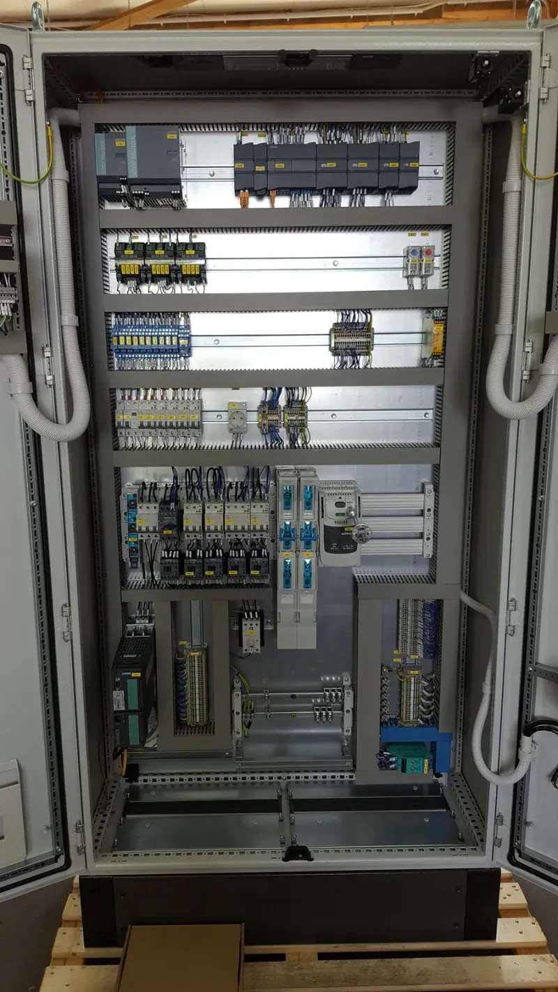 Finished cabinet in the workshop