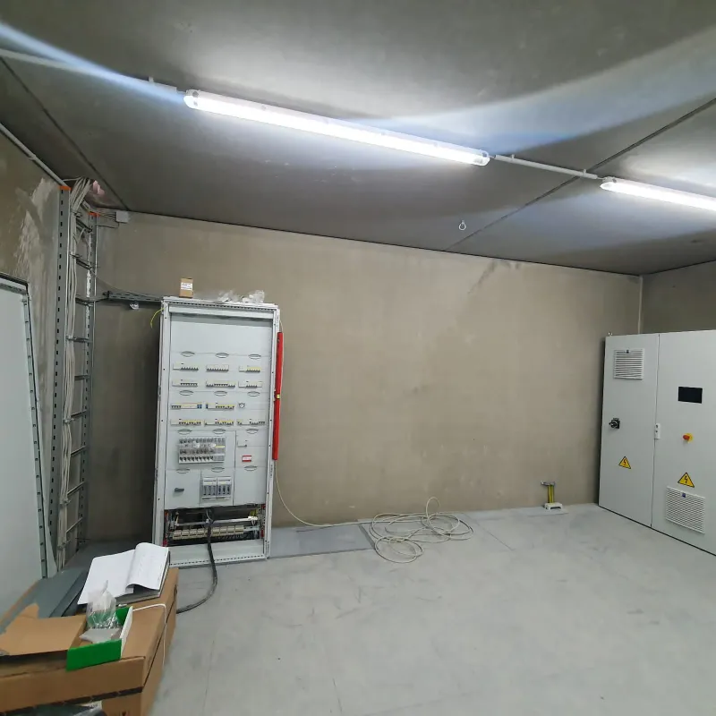 Switch room during fit-out