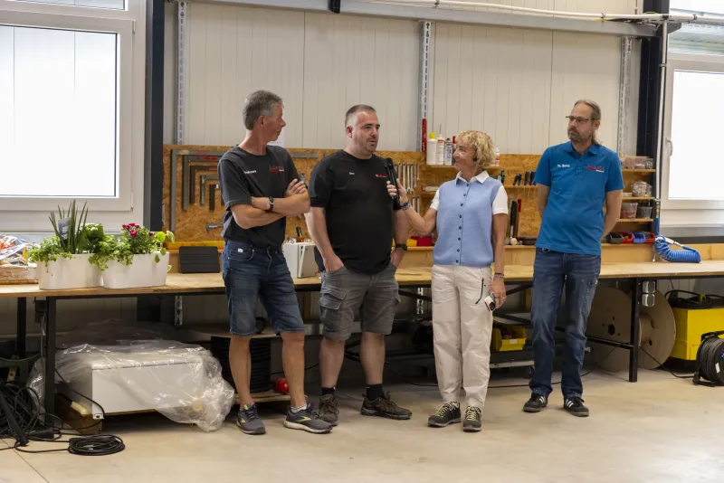 Staff talk about their work